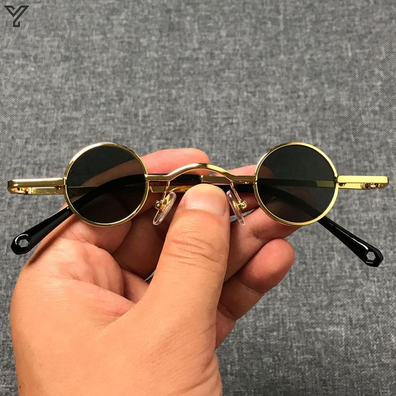 Retro Geometric Ac Round Frame Full Frame Women's Sunglasses