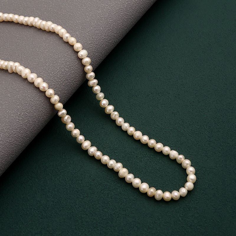 1 Stück Mode Einfarbig Süßwasserperle Perlen Halskette