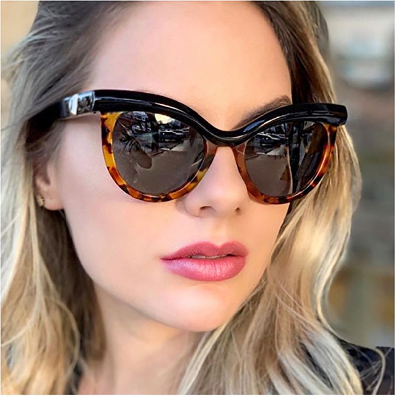 Casual Fashion Sports Ac Cat Eye Full Frame Women's Sunglasses