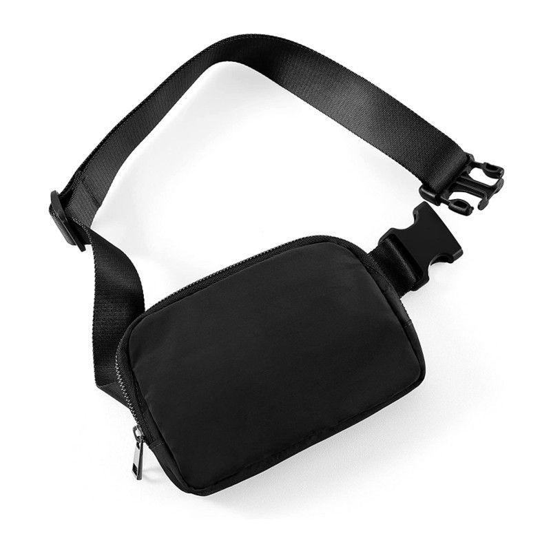 Unisex Basic Solid Color Polyester Waist Bags