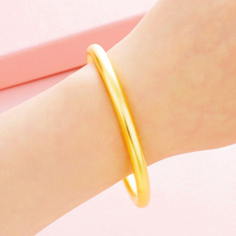 1 Pieza Estilo Simple Circulo Latón Enchapado Pulsera