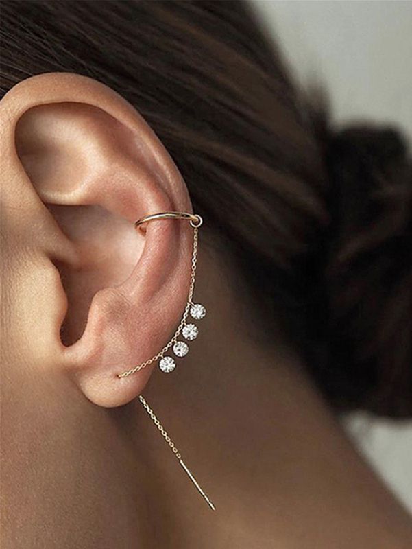 1 Piece Ig Style Modern Style Geometric Copper Ear Line
