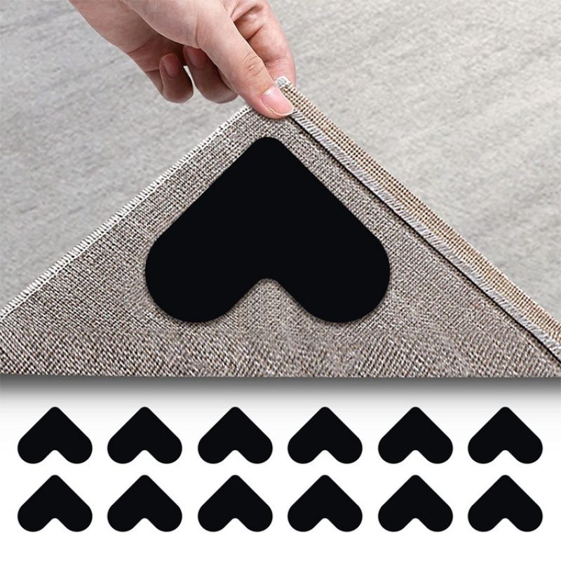 Casual Carpet Non-slip Sticker Heart-shaped Tape Washable