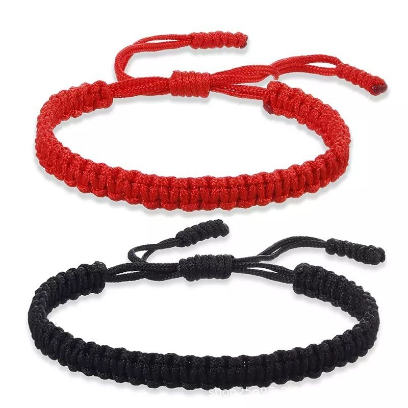 1 Pieza Estilo Étnico Color Sólido Línea De Cera Unisexo Pulsera