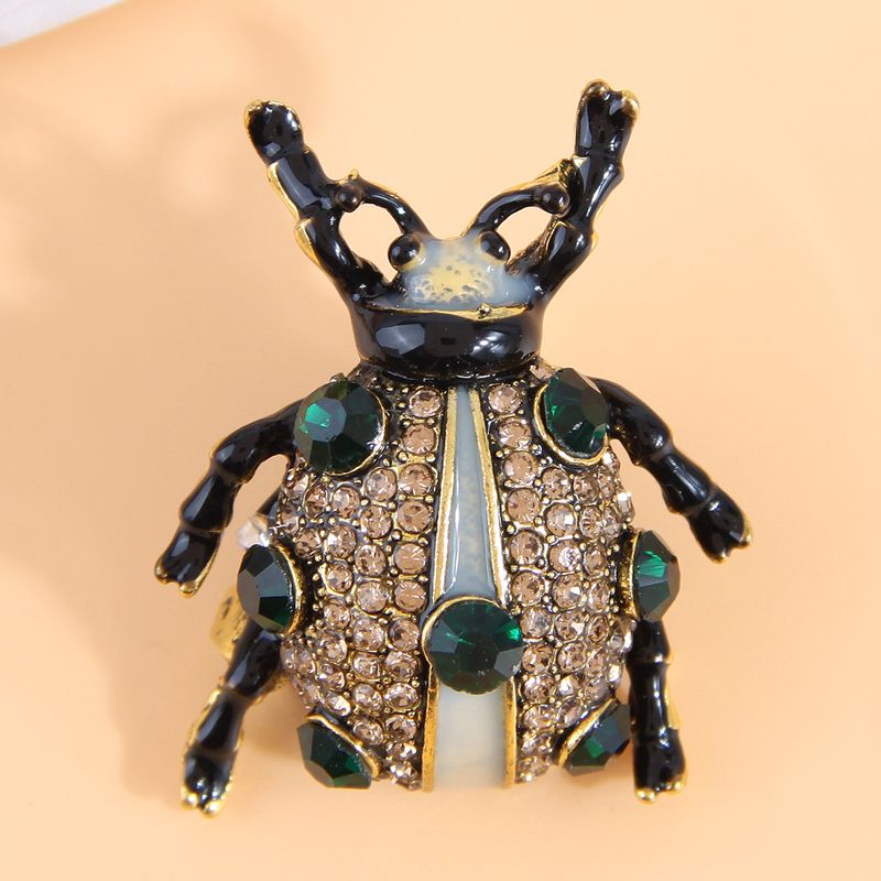 Vintage Style Insect Alloy Inlay Rhinestones Women's Brooches 1 Piece