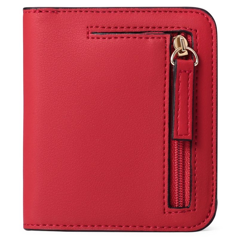 Women's Solid Color Pu Leather Open Wallets