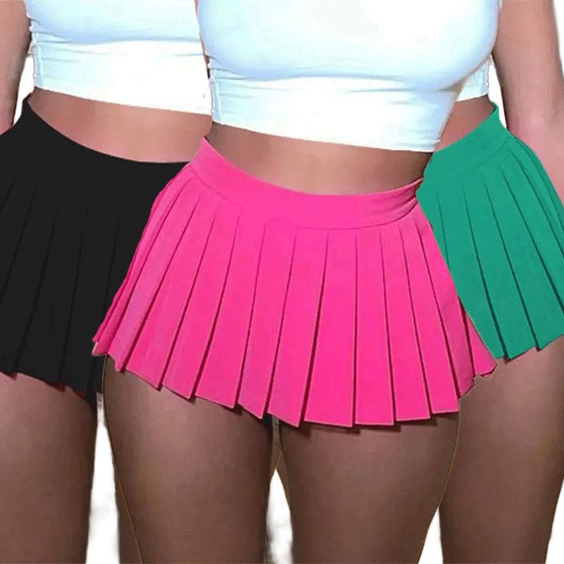Summer Spring Autumn Simple Style Solid Color Spandex Polyester Modal Above Knee Skirts