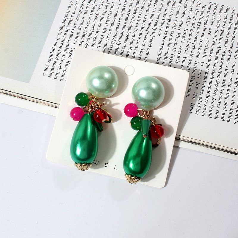 Wholesale Jewelry 1 Pair Simple Style Water Droplets Resin Resin Drop Earrings