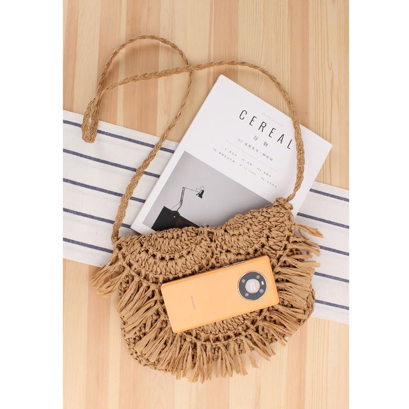 Women's Small Spring&summer Straw Vacation Straw Bag