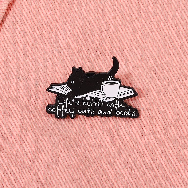 Fashion Letter Cat Alloy Unisex Brooches