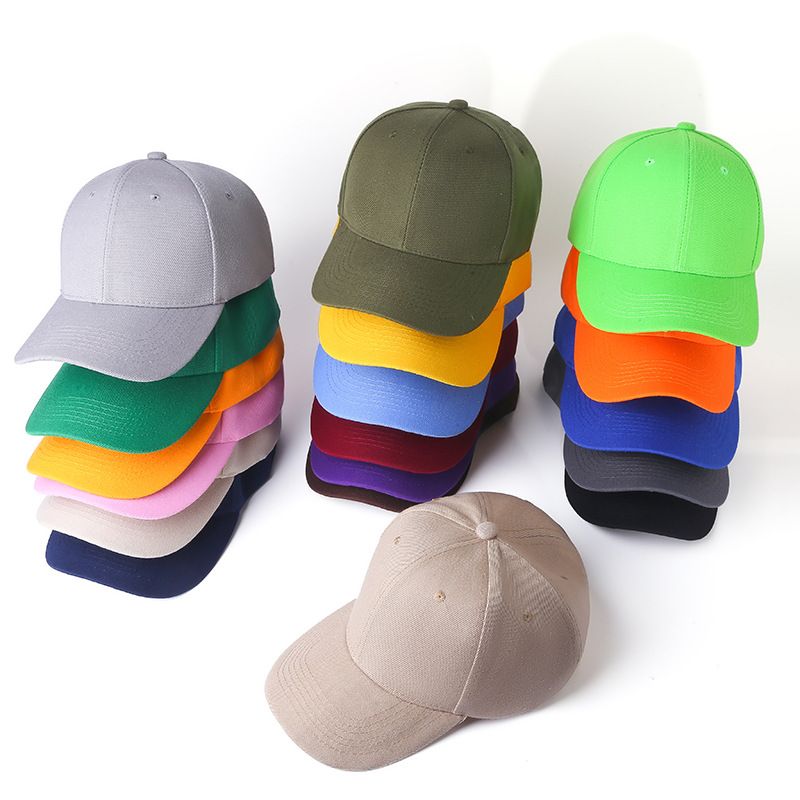 Women's Basic Simple Style Solid Color Curved Eaves Baseball Cap