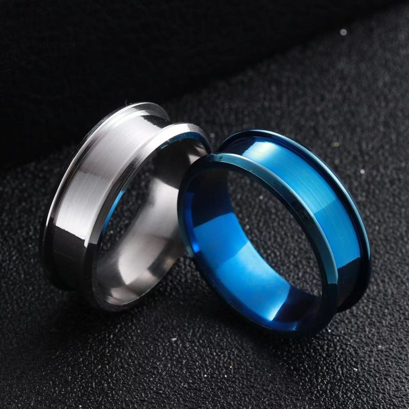 Wholesale Simple Style Geometric Stainless Steel Rings