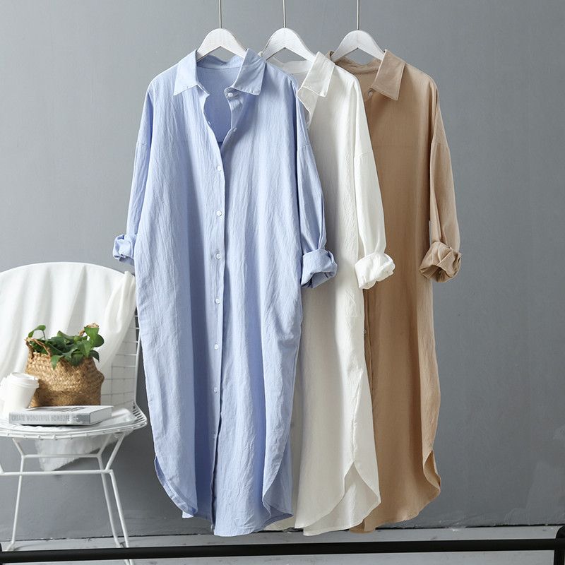 Women's Coat Blouse Long Sleeve Blouses Simple Style Solid Color