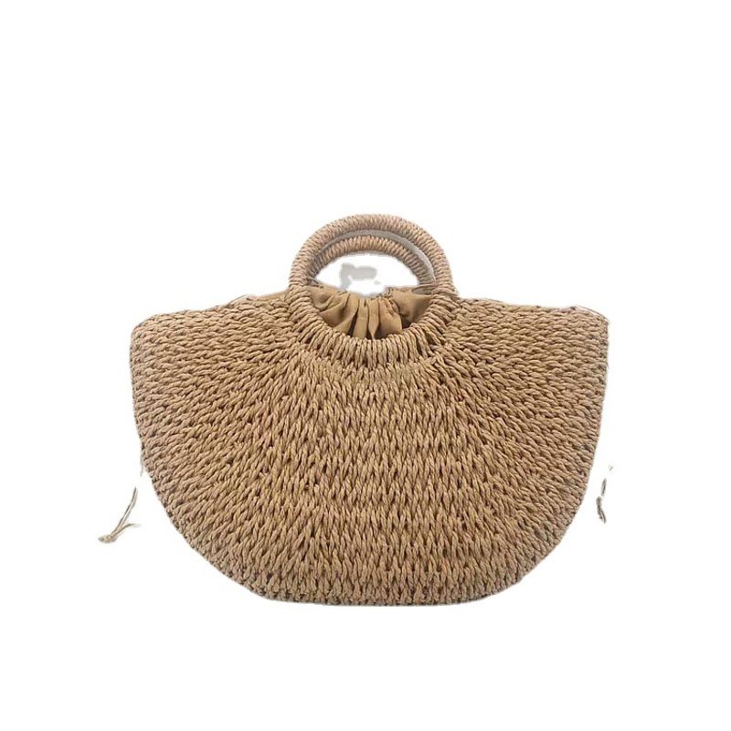 Women's Large Spring&summer Straw Vacation Straw Bag