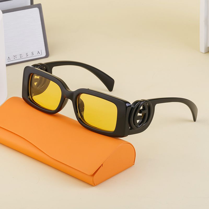 Casual Color Sólido Ordenador Personal Cuadrado Fotograma Completo Gafas De Sol Mujer