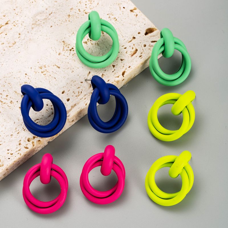 Wholesale Jewelry 1 Pair Simple Style Geometric Alloy Ear Studs