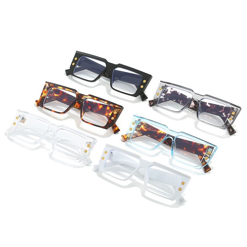 Retro Leopard Ac Square Full Frame Optical Glasses