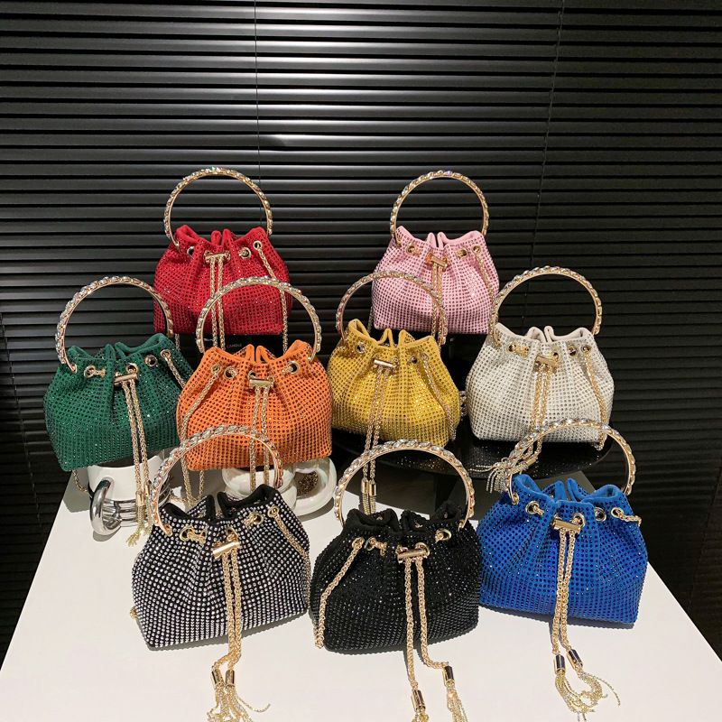 Women's Mini All Seasons Pu Leather Solid Color Streetwear Cylindrical String Handbag
