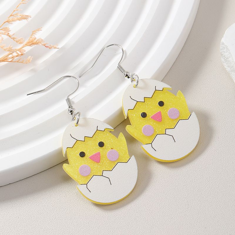 1 Pair Cute Cartoon Arylic Drop Earrings