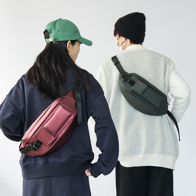 Unisex Basic Einfarbig Pu-leder Taille Taschen