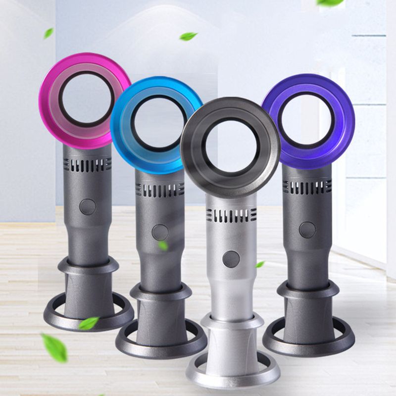 New Bladeless Mini Little Fan Creative Handheld Portable Usb Charging Gift Fan Handheld Fan