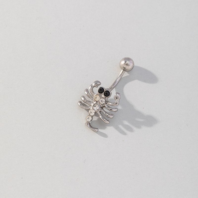 Wholesale Punk Skull Stainless Steel Belly Ring