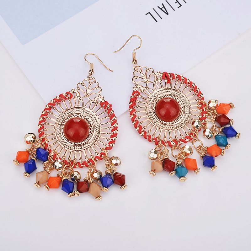 1 Pair Fashion Bohemian Geometric Alloy Women's Drop Earrings