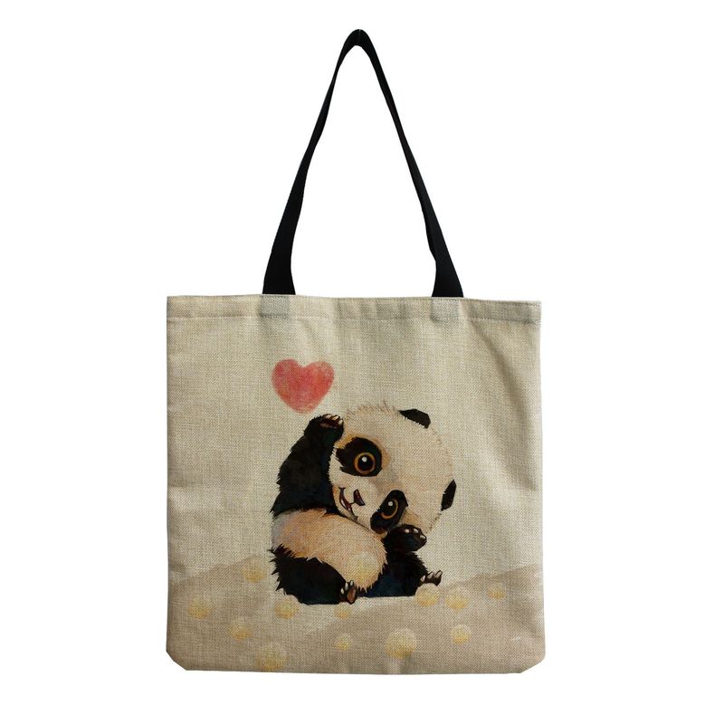Women's Casual Animal Letter Shopping Bags