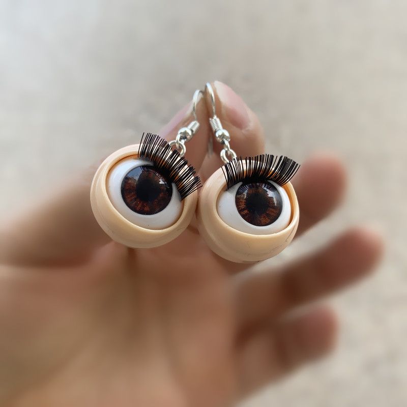 Wholesale Jewelry 1 Pair Exaggerated Novelty Eye Plastic Drop Earrings
