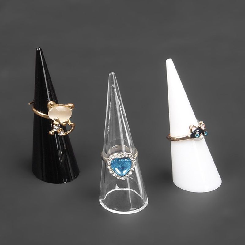 Simple Style Conical Plastic Jewelry Rack
