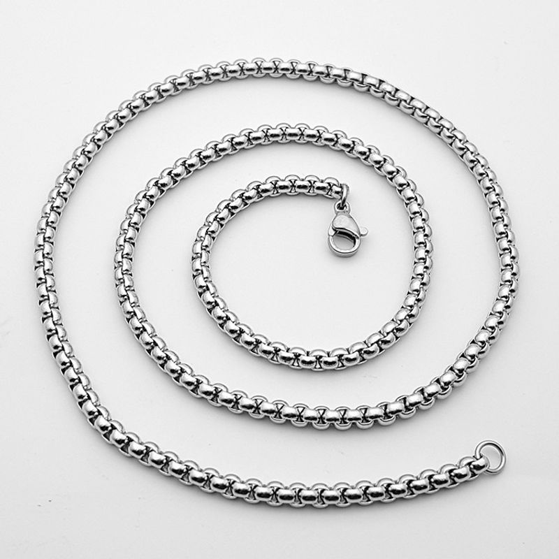 Mode Geometrisch Rostfreier Stahl Unisex Halskette