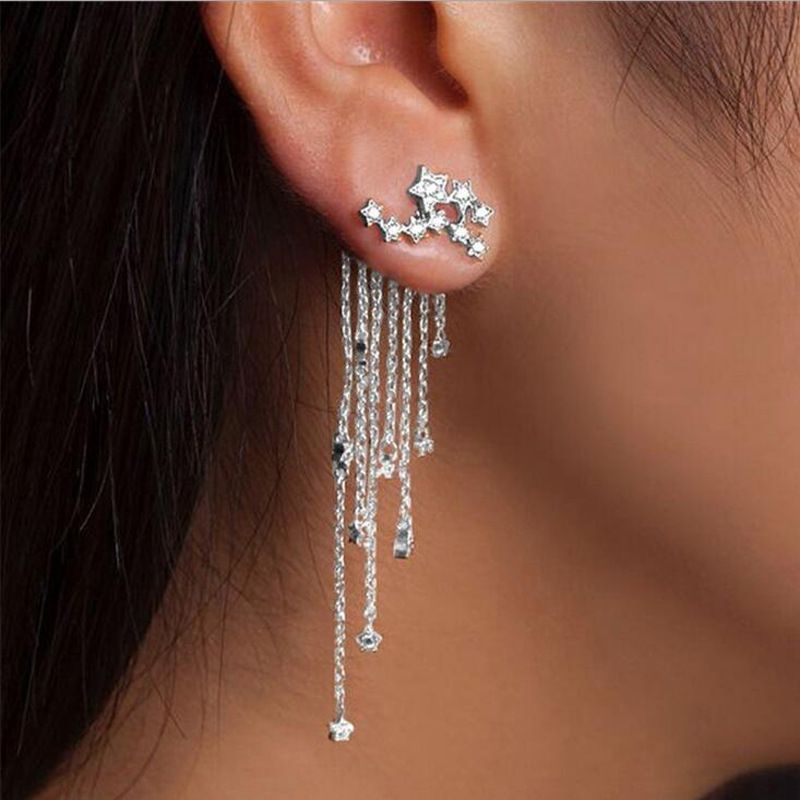 1 Pair Fashion Geometric Alloy Tassel Women's Drop Earrings