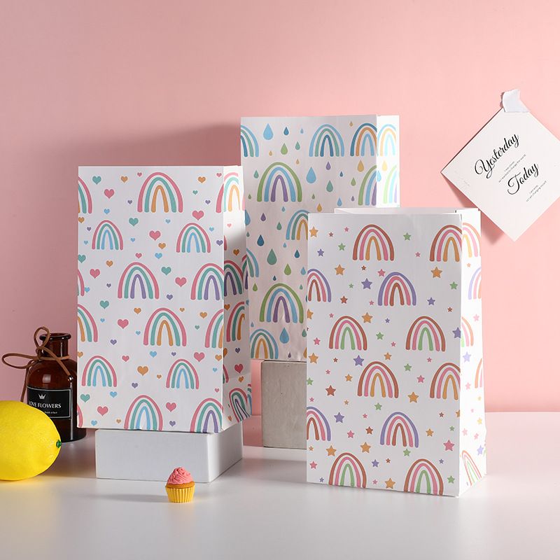 Cute Rainbow Paper Party Gift Bags 1 Piece