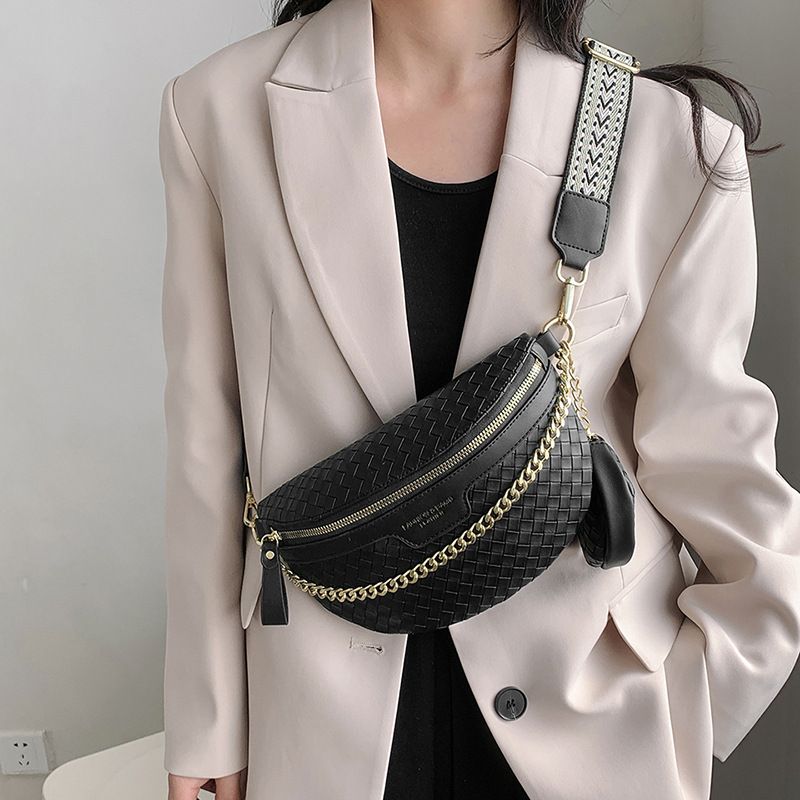 Women's Medium All Seasons Pu Leather Fashion Straw Bag