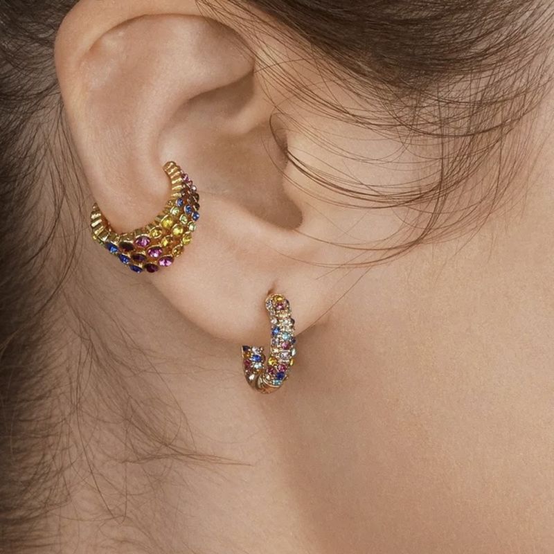 1 Piece Simple Style Round Alloy Plating Inlay Rhinestones Women's Earrings