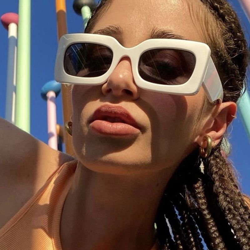 Mode Einfarbig Ac Quadrat Vollbild Sonnenbrille Der Frauen