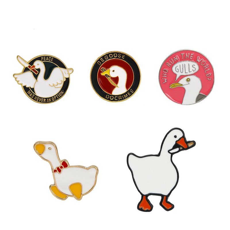 Cartoon Style Animal Alloy Plating Women's Brooches