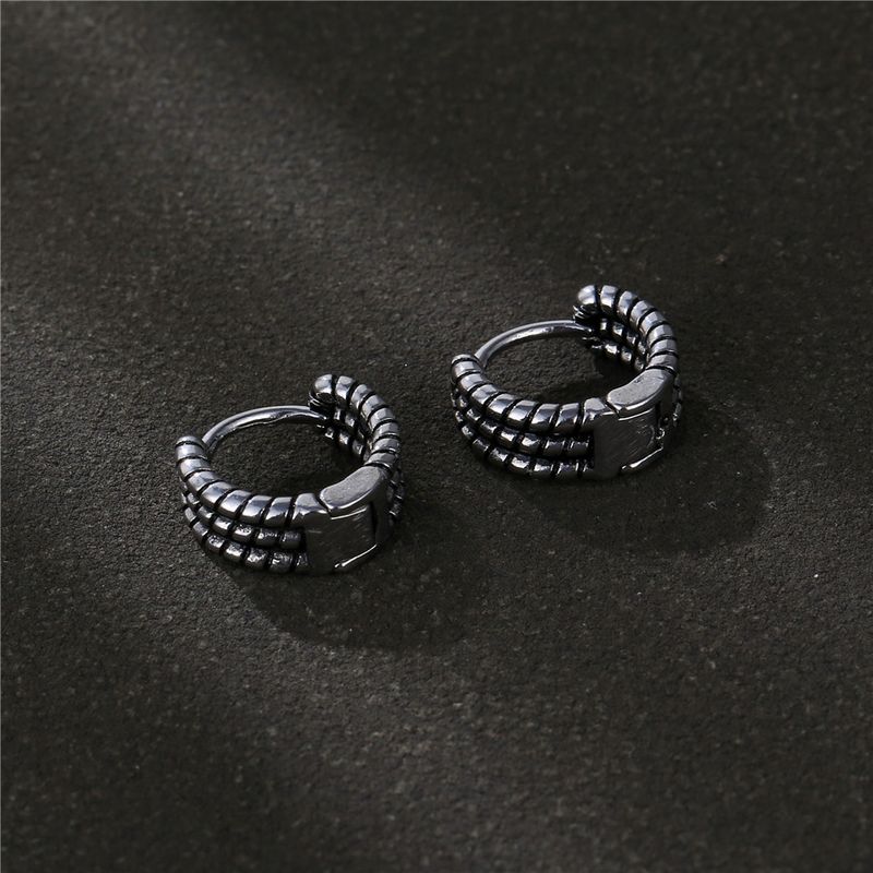 1 Piece Fashion Solid Color Titanium Steel Plating Women's Earrings