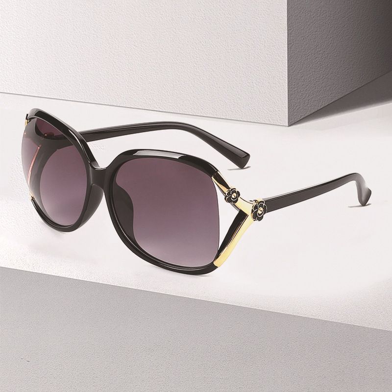 Fashion Solid Color Ac Oval Frame Full Frame Women's Sunglasses