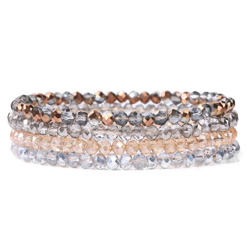 Simple Style Multicolor Artificial Crystal Wholesale Bracelets