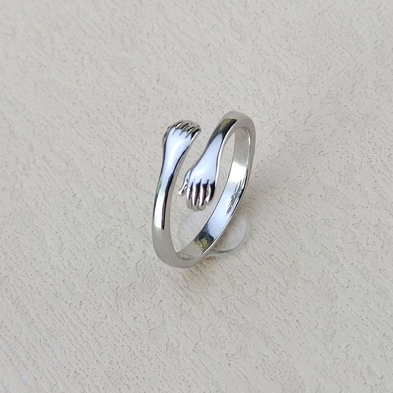 Romantisch Einfacher Stil Hand Kupfer Offener Ring In Masse