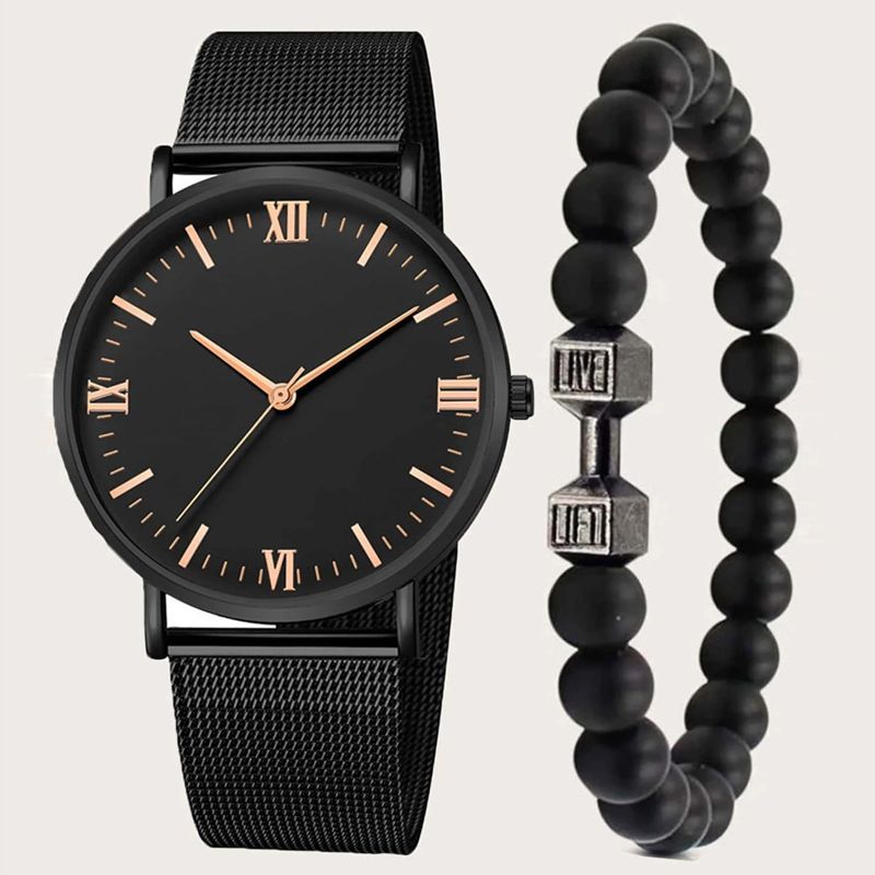Casual Solid Color Quartz Men's Watches