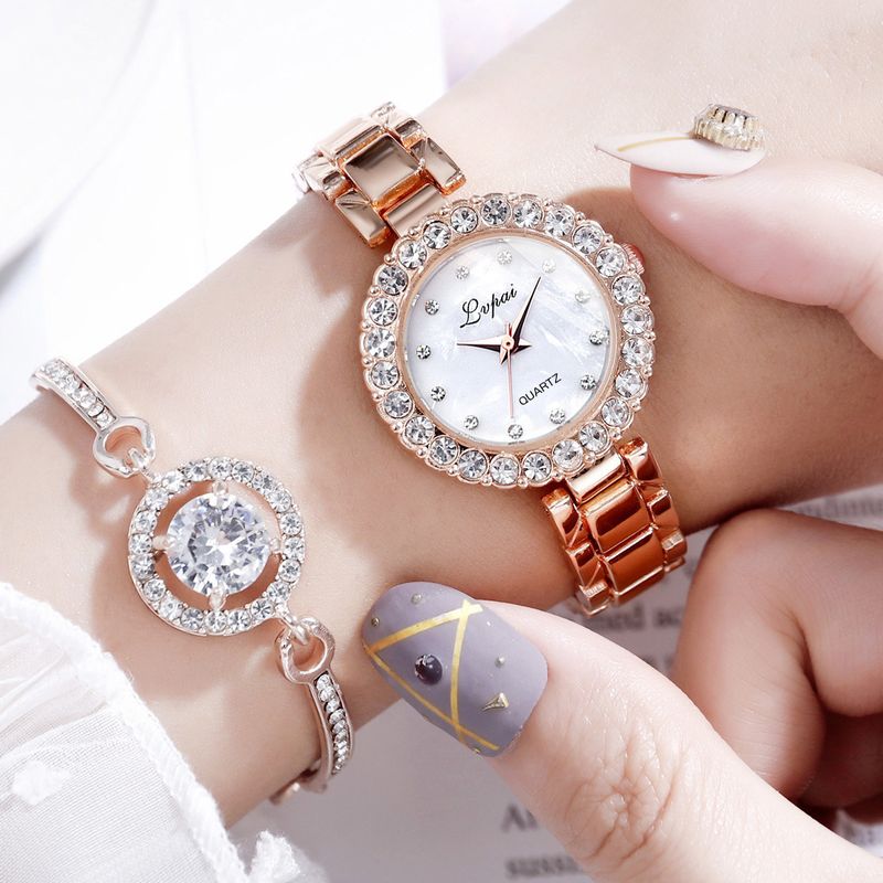 Elegant Lady Color Block Quartz Women's Watches