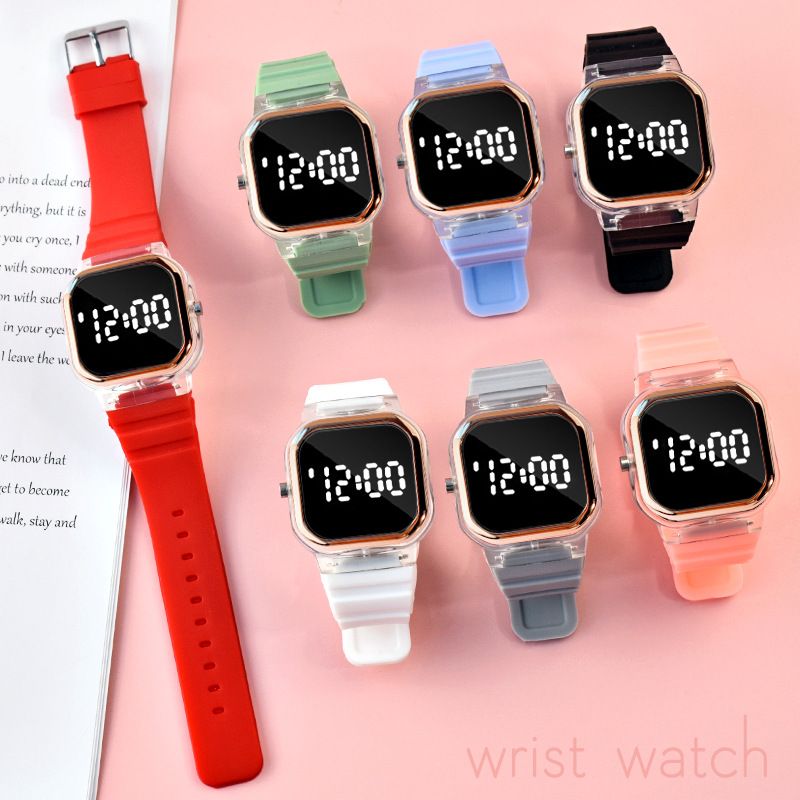 Süß Einfacher Stil Einfarbig Elektronisch Kinder Uhren