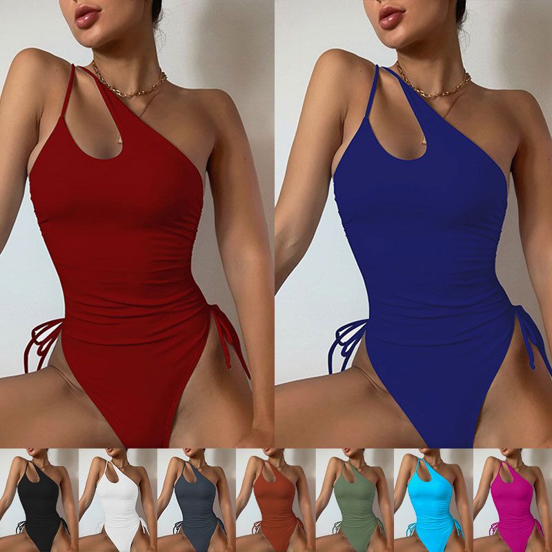 Women's Simple Style Classic Style Solid Color 1 Piece One Piece