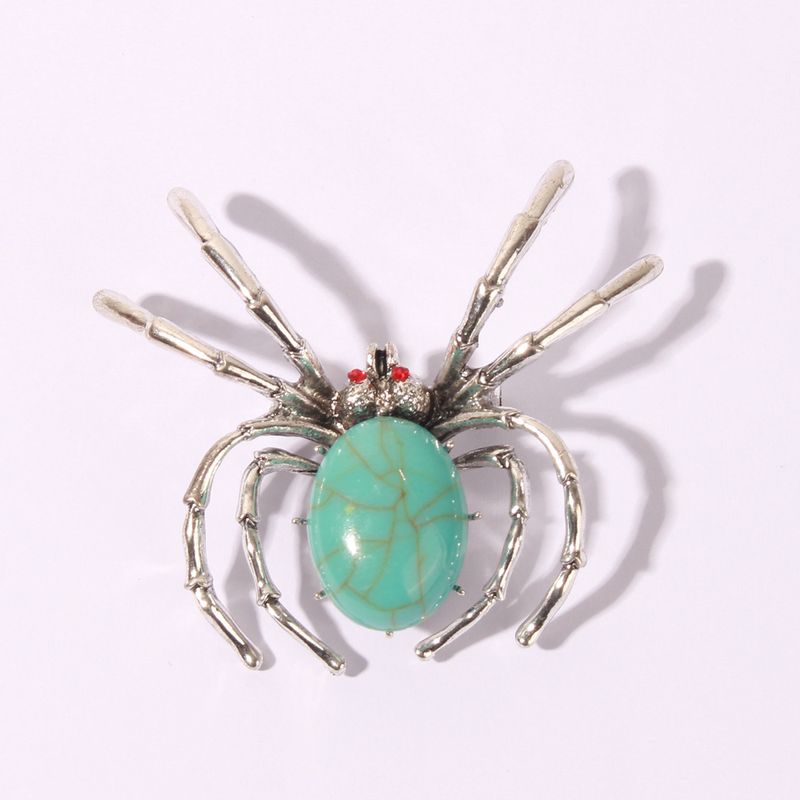 Modern Style Insect Alloy Metal Inlay Artificial Gemstones Women's Brooches