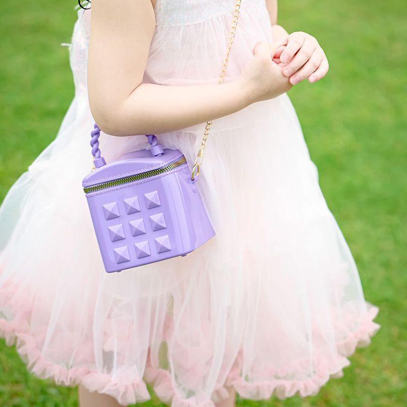 Women's Mini Summer Silica Gel Square Cute Square Zipper Shoulder Bag