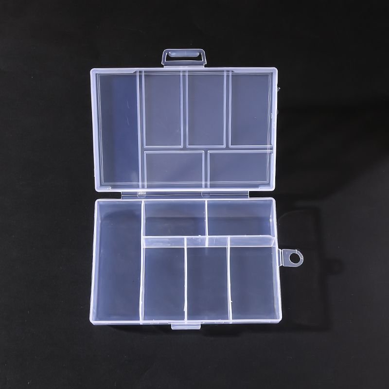 Simple Style Lattice Transparent Plastic Jewelry Boxes