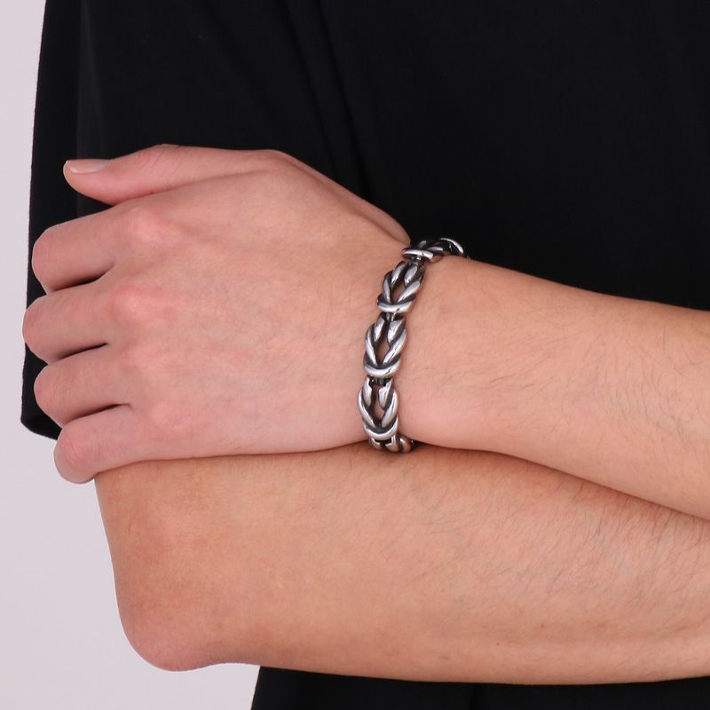 Hip Hop Geometrisch Titan Stahl Männer Armbänder