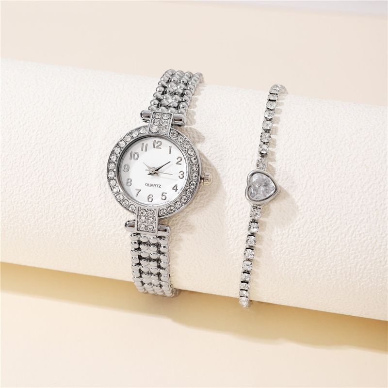 Ins Style Elegant Solid Color Horseshoe Buckle Quartz Women's Watches